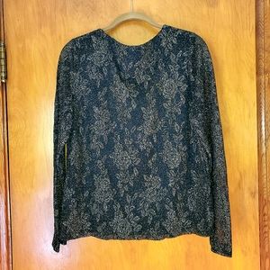 Long Sleeve  Black Top